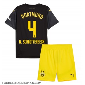 Borussia Dortmund Nico Schlotterbeck #4 Udebanetrøje Børn 2024-25 Kortærmet (+ Korte bukser)